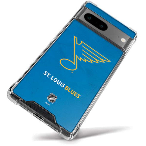 NHL St. Louis Blues Distressed Google Pixel 8 Clear Case
